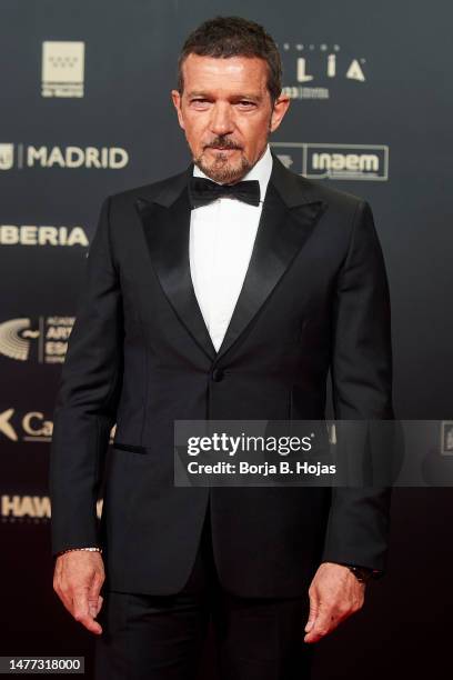 Antonio Banderas attends the "Talía Awards" 2023 at Plaza de Santa Ana on March 27, 2023 in Madrid, Spain.