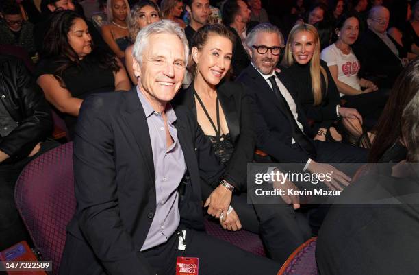 President, Entertainment Enterprises for iHeartMedia, Inc., John Sykes, Amy Powell, Casey Wasserman, and Jenny Chandler attend the 2023 iHeartRadio...