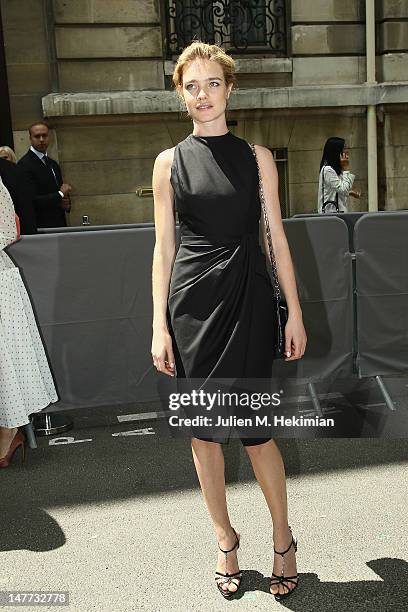 Natalia Vodianova attends the Christian Dior Haute-Couture Show as part of Paris Fashion Week Fall / Winter 2013 on July 2, 2012 in Paris, France.