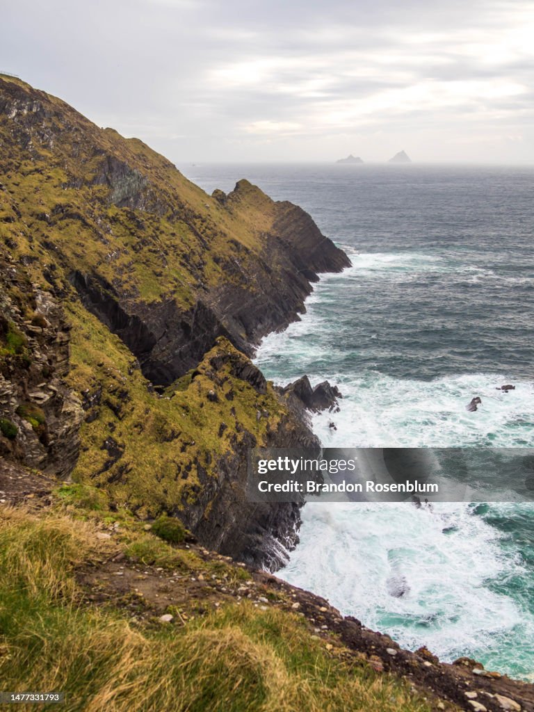 Kerry Cliffs On The Ring Of Kerry In Ireland High-Res Stock Photo ...