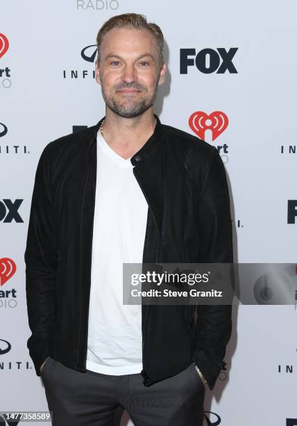 Brian Austin Green poses at the 2023 iHeartRadio Music Awards - Press Room at Dolby Theatre on March 27, 2023 in Hollywood, California.