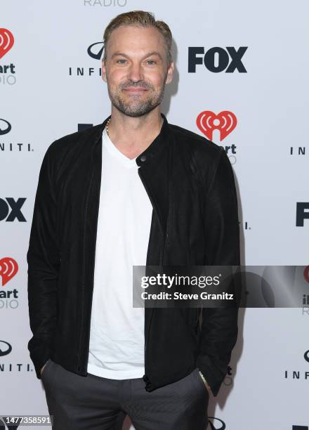 Brian Austin Green poses at the 2023 iHeartRadio Music Awards - Press Room at Dolby Theatre on March 27, 2023 in Hollywood, California.