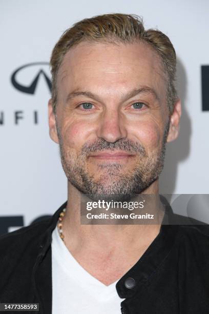 Brian Austin Green poses at the 2023 iHeartRadio Music Awards - Press Room at Dolby Theatre on March 27, 2023 in Hollywood, California.