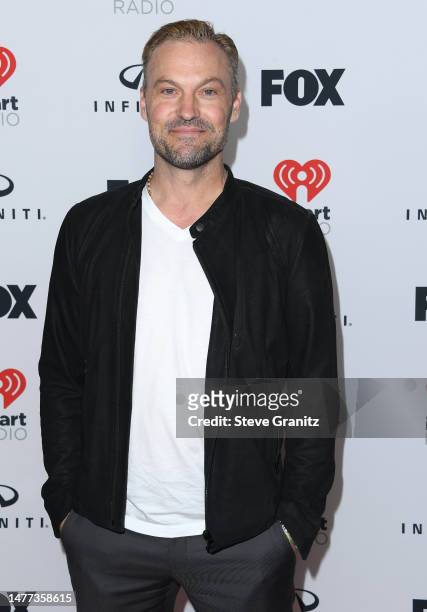 Brian Austin Green poses at the 2023 iHeartRadio Music Awards - Press Room at Dolby Theatre on March 27, 2023 in Hollywood, California.