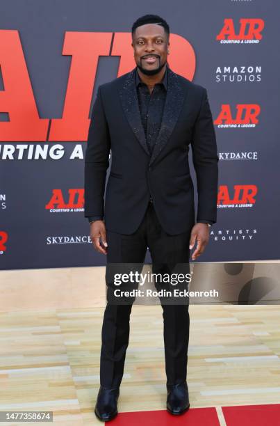 Chris Tucker attends Amazon Studios' world premiere of "AIR" at Regency Village Theatre on March 27, 2023 in Los Angeles, California.