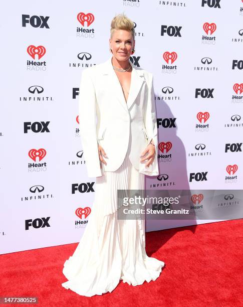 Arrives at the 2023 iHeartRadio Music Awards at Dolby Theatre on March 27, 2023 in Hollywood, California.