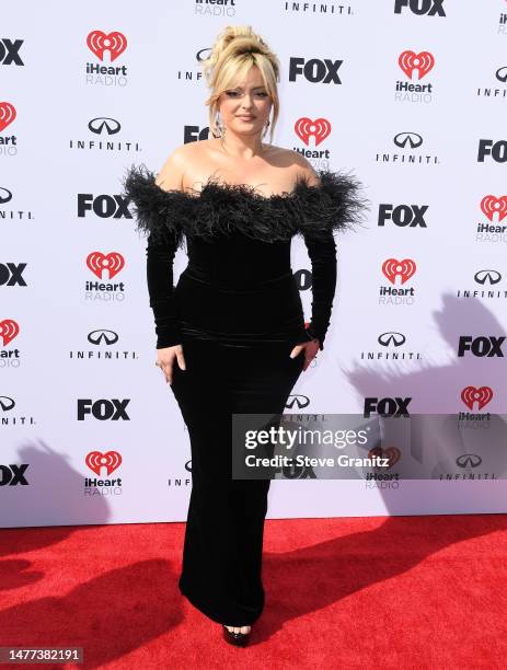 Bebe Rexha arrives at the 2023 iHeartRadio Music Awards at Dolby Theatre on March 27, 2023 in Hollywood, California.