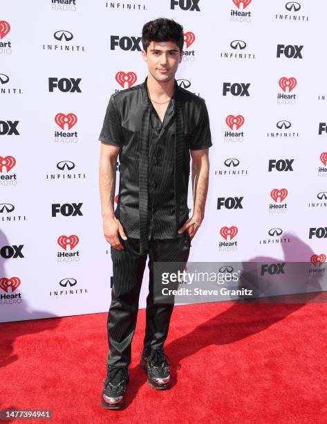 Max Ehricharrives at the 2023 iHeartRadio Music Awards at Dolby Theatre on March 27, 2023 in Hollywood, California.