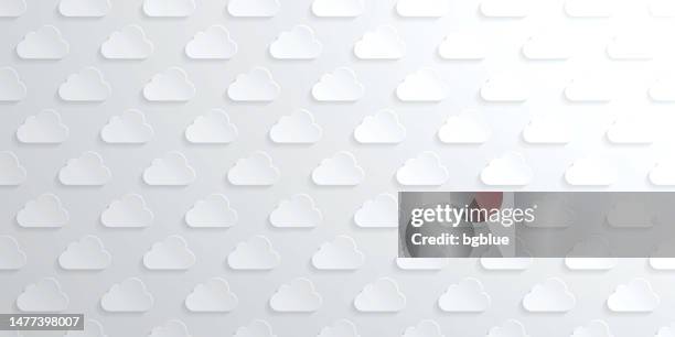 abstract bright white background - cloud pattern - clouds on white stock illustrations