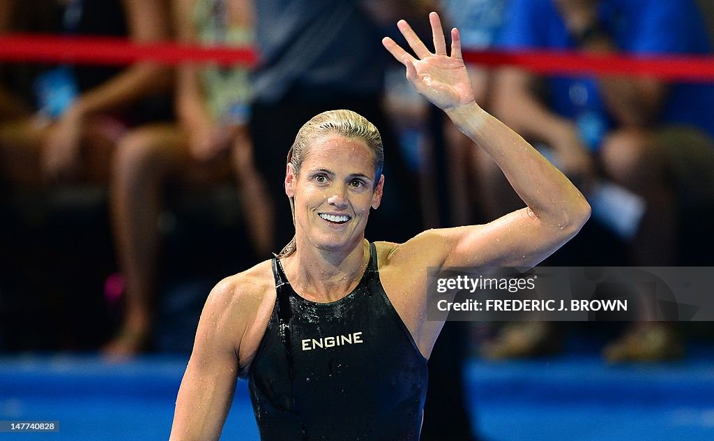 Dara Torres, 45, who finished fourth, wa