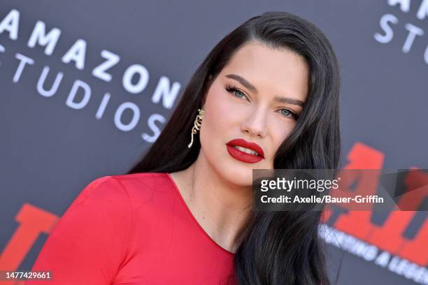 Adriana Lima attends the Amazon Studios' World Premiere of "AIR" at Regency Village Theatre on March 27, 2023 in Los Angeles, California.