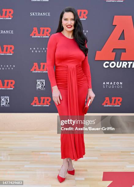 Adriana Lima attends the Amazon Studios' World Premiere of "AIR" at Regency Village Theatre on March 27, 2023 in Los Angeles, California.