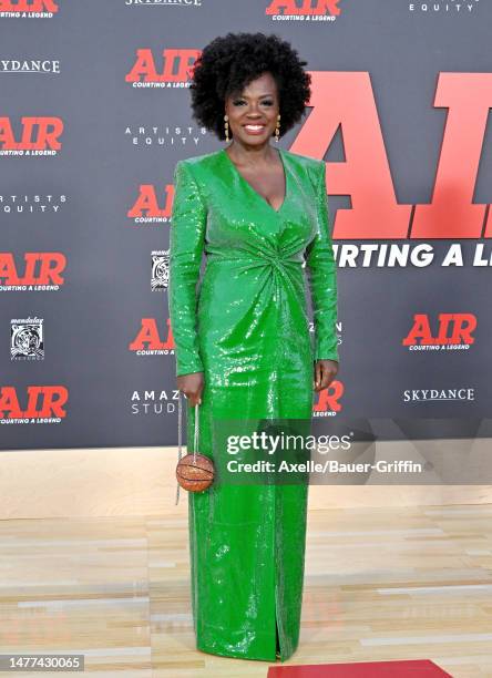 Viola Davis attends the Amazon Studios' World Premiere of "AIR" at Regency Village Theatre on March 27, 2023 in Los Angeles, California.