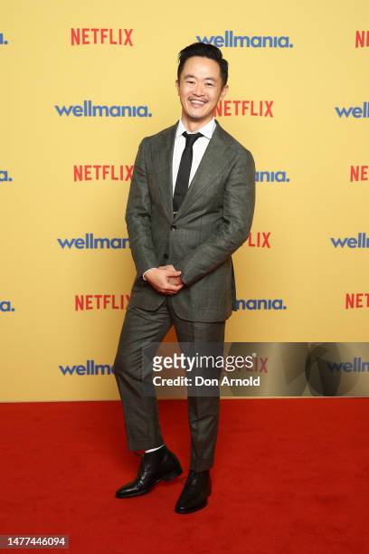 Benjamin Law attends a special screening of Netflix's new series WELLMANIA at Event Cinemas Bondi Junction on March 28, 2023 in Sydney, Australia.