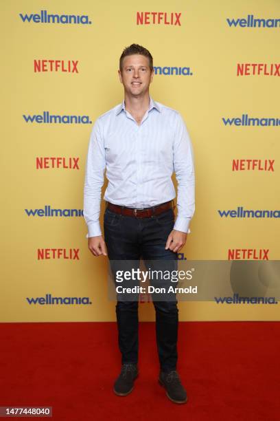 Greg Woods attends a special screening of Netflix's new series WELLMANIA at Event Cinemas Bondi Junction on March 28, 2023 in Sydney, Australia.