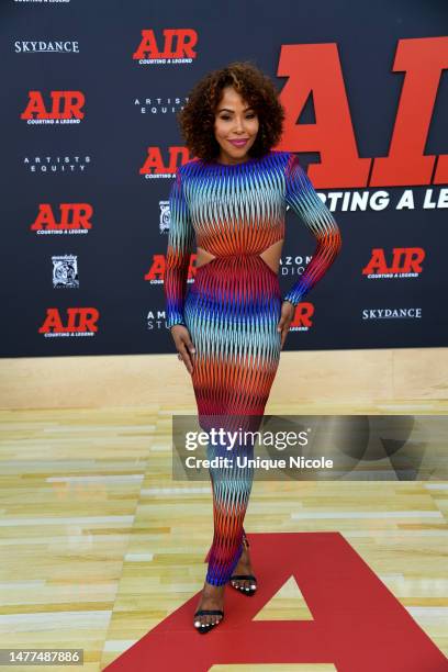 Smith attends the Amazon Studios' World Premiere Of "AIR" - Arrivals at Regency Village Theatre on March 27, 2023 in Los Angeles, California.