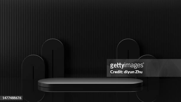 background of 3d product display space - awards ceremony table stock pictures, royalty-free photos & images