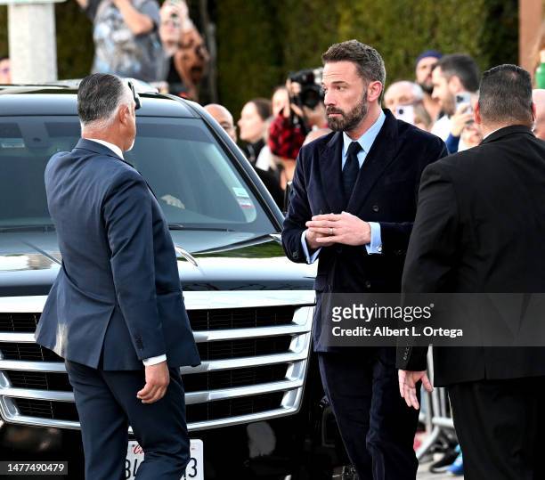 Ben Affleck arrives for Amazon Studios' World Premiere Of "AIR" held at Regency Village Theatre on March 27, 2023 in Los Angeles, California.