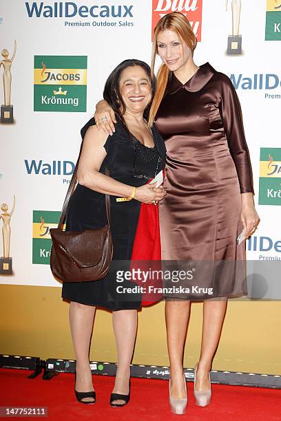 Yasmina Filali and Mama Malika attend the Golden wife Awards at the Axel Springer Haus on March 21, 2012 in Berlin, Germany.