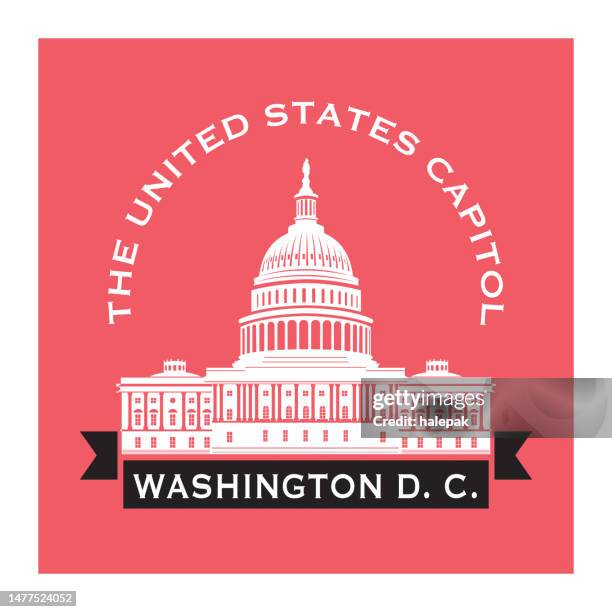 capitol - hauptstadt stock-grafiken, -clipart, -cartoons und -symbole