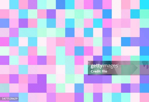 pastel pixel modern abstract background - pastel drawing stock illustrations