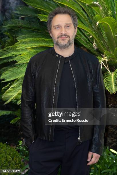 Claudio Santamaria attends the "Super Mario Bros" photocall at Hotel de Russie on March 28, 2023 in Rome, Italy.