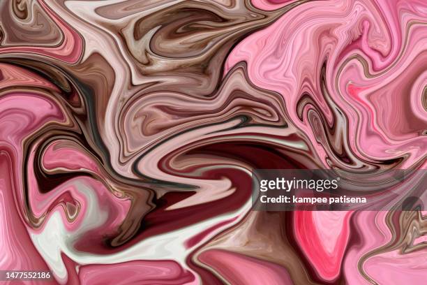 pink and brown swirl pattern background - 分解 ストックフォトと画像