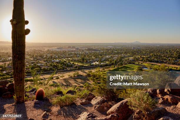 phoenix arizona usa - scottsdale arizona skyline stock pictures, royalty-free photos & images