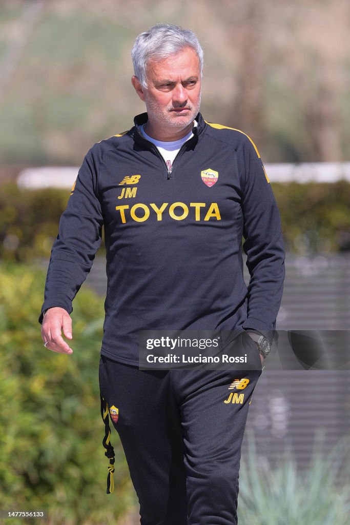 As Roma Coach AS Roma coach Josè Mourinho during a training session at Centro... News ...