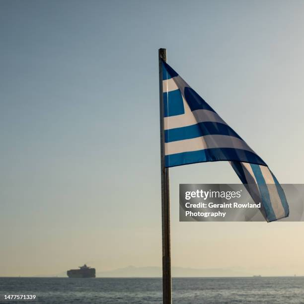 Fahne, flagge, griechenland, griechisch, griechische flagge, mast, nation,  wehen, wehend, staat, Stock Photo, Picture And Low Budget Royalty Free  Image. Pic. ESY-061084309