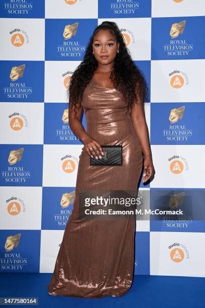 Garcia Brown attends the Royal Television Society Programme Awards 2023 at JW Marriott Grosvenor House on March 28, 2023 in London, England.