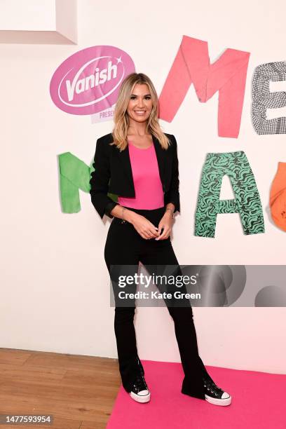 Christine McGuinness attends the Vanish x Ambitious About Autism launch exhibition for 'Me, My Autism, & I' at gallery@oxo on March 28, 2023 in...