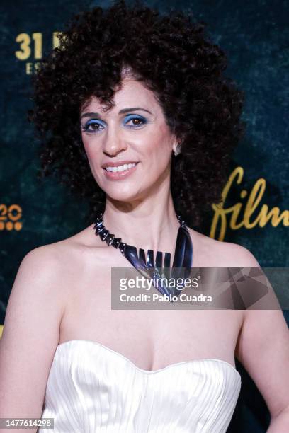 Ruth Gabriel attends the premiere of "Tin & Tina" at Cine Capitol on March 28, 2023 in Madrid, Spain.