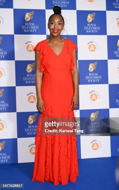 Angellica Bell attends the Royal Television Society Programme Awards 2023 at JW Marriott Grosvenor House on March 28, 2023 in London, England.