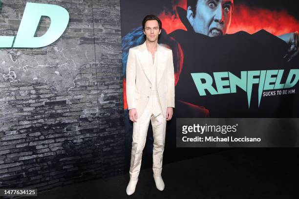 Nicholas Hoult attends the Universal Pictures' "Renfield" New York Premiere at Museum of Modern Art on March 28, 2023 in New York City.