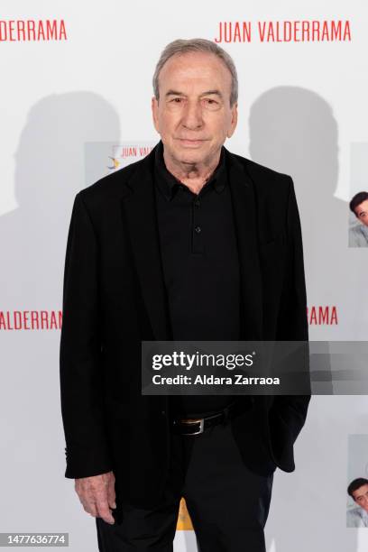 Jose Luis Perales attends the "Divan De Tamarit" presentation at Teatro Real on March 28, 2023 in Madrid, Spain.