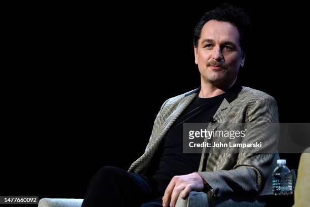 Matthew Rhys speaks during a conversation with Josh Horowitz at The 92nd Street Y, New York on March 28, 2023 in New York City.