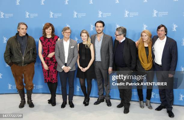 Jeremy Irons, Martina Gedeck, Bille August, Mélanie Laurent, Jack Huston, lors du 63e Festival International du Film de Berlin le 13 février 2013.