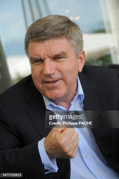 Thomas Bach, patron du comité olympique allemand , président du CIO , le 17 juin 2013 à Lausanne.
