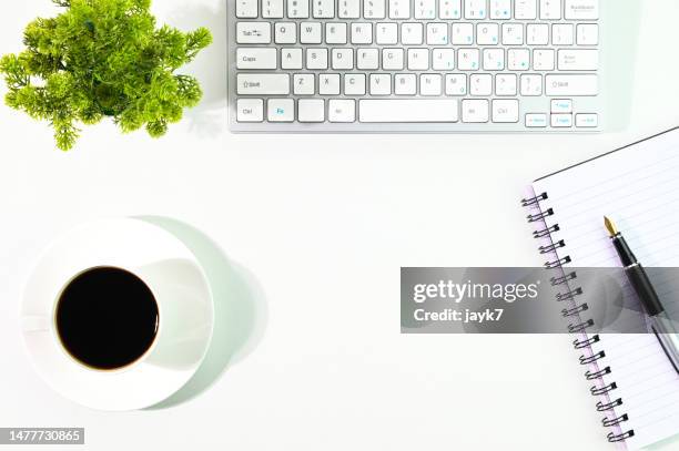 office background - computer keyboard isolated stock pictures, royalty-free photos & images