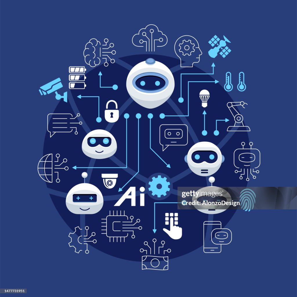 Virtual Bot Support Chat Bot Robot Virtual Assistance Artificial Intelligence High-Res ...