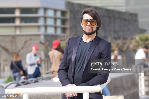 The bailaor Joaquin Cortes poses after a press conference to present his show, at the Kursaal in Donostia, on 29 March, 2023 in Donostia-San...