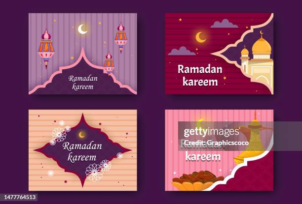 bildbanksillustrationer, clip art samt tecknat material och ikoner med eid or ramadan kareem or eid mubarak background. eid-ul-adha festival celebration - eid ul fitr illustrations