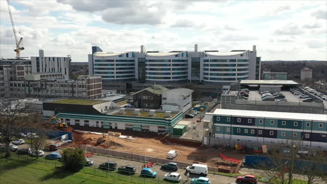 GBR: Queen Elizabeth Hospital Birmingham drone aerials