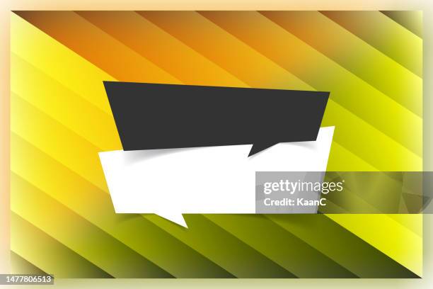 vector illustration empty advertisement banner. blank white speech bubble shape. vector stock illustration - holding poster mockup stock illustrations