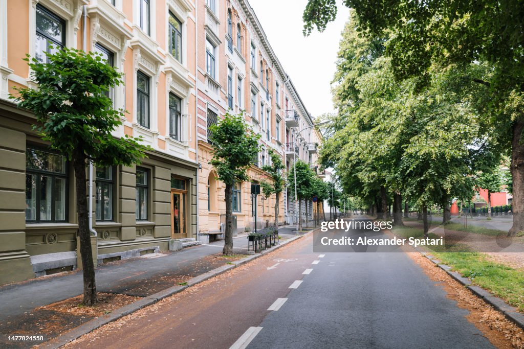 Uranienborg district on a summer day in Oslo, Norway