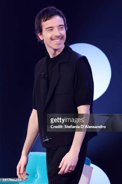 Diodato attends the "Stasera C'è Cattelan" TV show on March 29, 2023 in Milan, Italy.