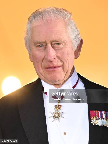 King Charles III attends a State Banquet at Schloss Bellevue, hosted by the President Frank-Walter Steinmeier and his wife Elke Büdenbender on March...