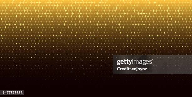 golden glittering stars background - dust stock illustrations