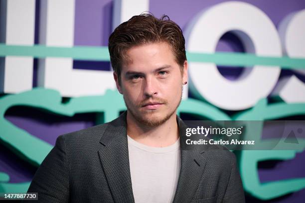 Actor Dylan Sprouse attends the "Maravilloso Desastre" premiere at the Callao cinema on March 29, 2023 in Madrid, Spain.